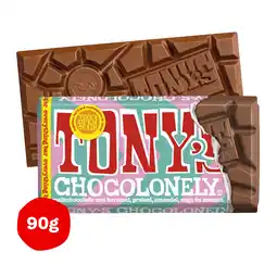 PLUS Tony's Chocolonely Melk everything bar aanbieding