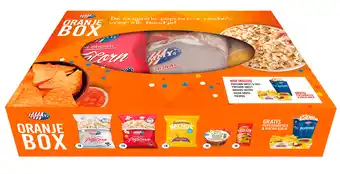 PLUS Jimmy's Oranje box popcorn, nachos & dips aanbieding