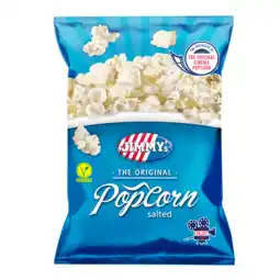 PLUS Jimmy's Popcorn original salt aanbieding