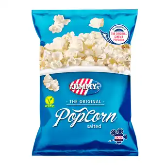 PLUS Jimmy's Popcorn original salt aanbieding