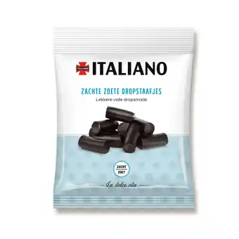PLUS Italiano Zachte zoete dropstaafjes aanbieding