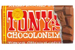 PLUS Tony's Chocolonely Melk karamel zeezout aanbieding
