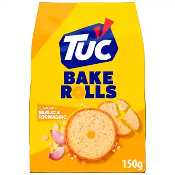 PLUS Lu TUC Bake Rolls Garlic & Formaggio aanbieding