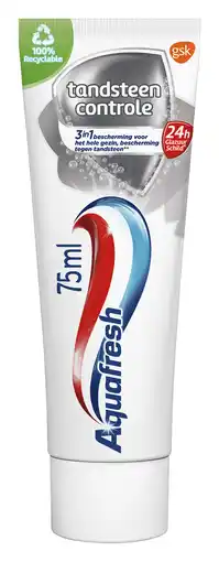 PLUS Aquafresh Tandpasta tandsteen control aanbieding
