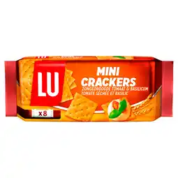 PLUS Lu Mini crackers tomaat & basilicum aanbieding