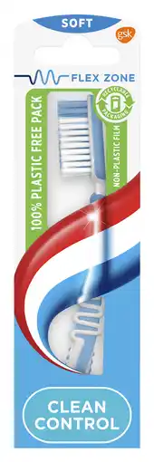 PLUS Aquafresh Tandenborstel clean control soft aanbieding