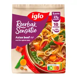PLUS Iglo Roerbak Sensatie Asian Beef aanbieding