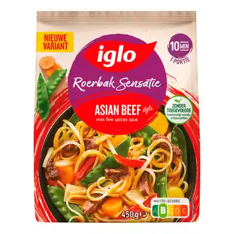 PLUS Iglo Roerbak Sensatie Asian Beef aanbieding
