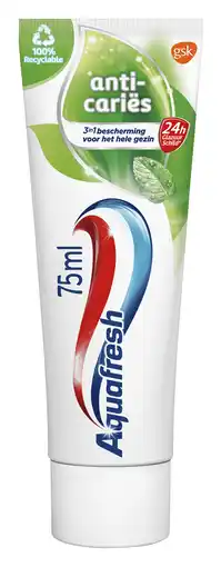 PLUS Aquafresh Tandpasta anti caries aanbieding