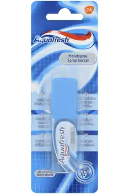 PLUS Aquafresh Mondspray aanbieding