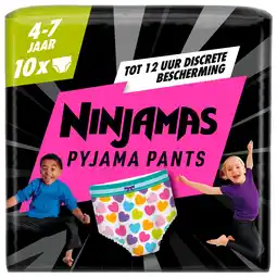 PLUS Ninjamas Absorberende pyjamabroekjes roze 4-7 aanbieding