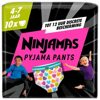 PLUS Ninjamas Absorberende pyjamabroekjes roze 4-7 aanbieding
