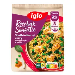 PLUS Iglo Roerbak Sensatie South Indian Curry aanbieding