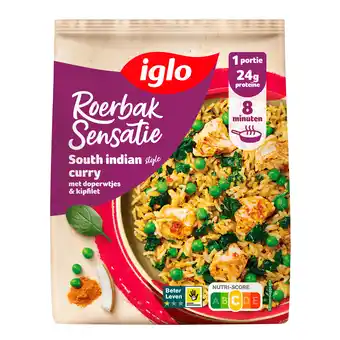PLUS Iglo Roerbak Sensatie South Indian Curry aanbieding