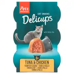 PLUS Pets Unlimited Delicups tonijn&kip aanbieding