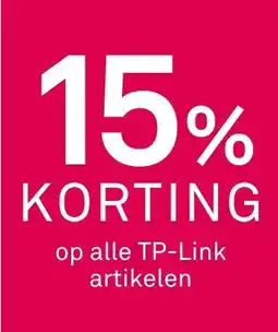Karwei Op alle TP-Link artikelen aanbieding