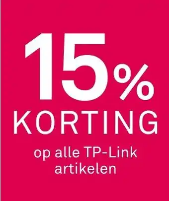 Karwei Op alle TP-Link artikelen aanbieding