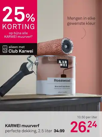 Karwei KARWEI muurverf aanbieding