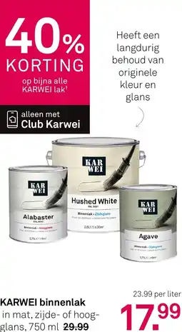 Karwei KARWEI binnenlak aanbieding