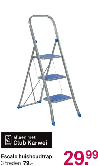 Karwei Escalo huishoudtrap aanbieding