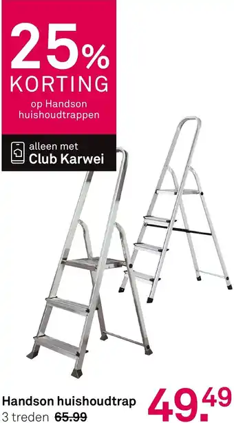 Karwei Handson huishoudtrap aanbieding