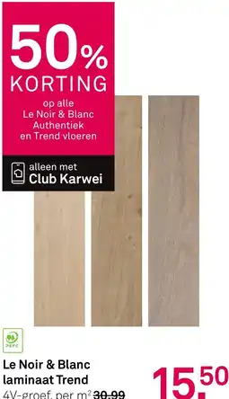 Karwei Le Noir & Blanc laminaat Trend aanbieding