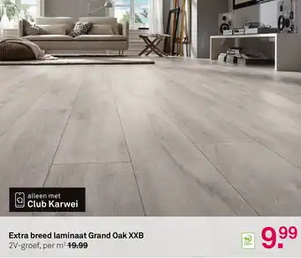 Karwei Extra breed laminaat Grand Oak XXB aanbieding