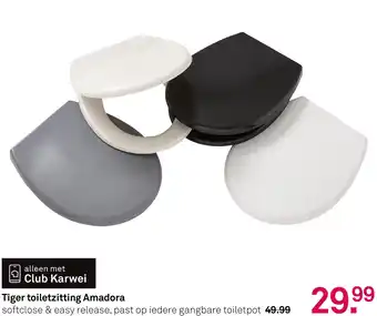 Karwei Tiger toiletzitting Amadora aanbieding