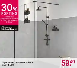 Karwei Tiger ophang doucherek 2-Store zwart aanbieding