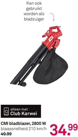 Karwei CMI bladblazer, 2800 W aanbieding