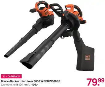 Karwei Black+Decker tuinruimer 3000 W BEBLV300SB aanbieding