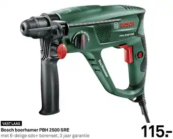 Karwei Bosch boorhamer PBH 2500 SRE aanbieding