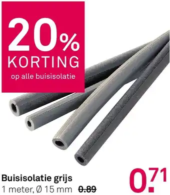 Karwei Buisisolatie grijs aanbieding