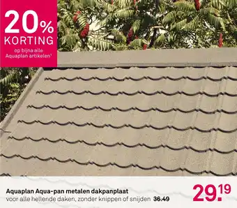 Karwei Aquaplan Aqua-pan metalen dakpanplaat aanbieding