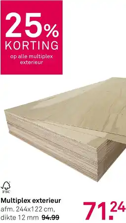 Karwei Multiplex exterieur aanbieding