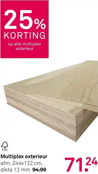 Karwei Multiplex exterieur aanbieding