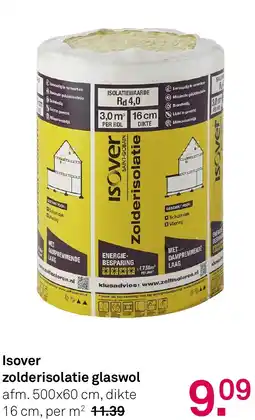 Karwei Isover zolderisolatie glaswol aanbieding