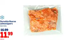 Makro Gerookte Noorse zalmsnippers aanbieding