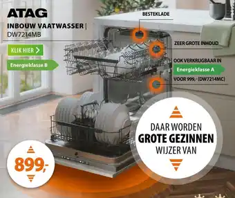 Expert Atag inbouw vaatwasser DW7214MB aanbieding