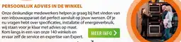Expert Persoonlijk advies in de winkel aanbieding