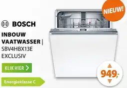Expert Bosch inbouw vaatwasser SBV4HBX13E EXCLUSIV aanbieding