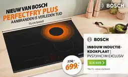 Expert Bosch inbouw inductiekookplaat PVS731HC1M EXCLUSIV aanbieding