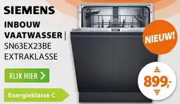 Expert Siemens inbouw vaatwasser SN63EX23BE EXTRAKLASSE aanbieding