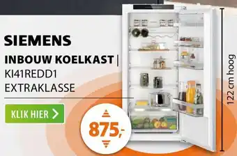 Expert Siemens inbouw koelkast KI41REDD1 EXTRAKLASSE aanbieding