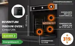 Expert Inventum inbouw oven IOH6072RK aanbieding