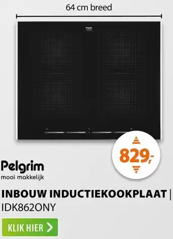 Expert Pelgrim inbouw inductiekookplaat IDK862ONY aanbieding