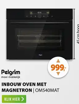 Expert Pelgrim inbouw oven met magnetron OM540MAT aanbieding
