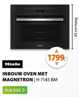 Expert Miele Inbouw oven met magnetron H 7145 BM aanbieding