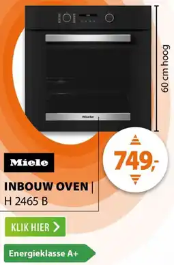 Expert Miele Inbouw oven H 2465 B aanbieding