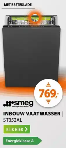 Expert Smeg Inbouw vaatwasser ST352AL aanbieding